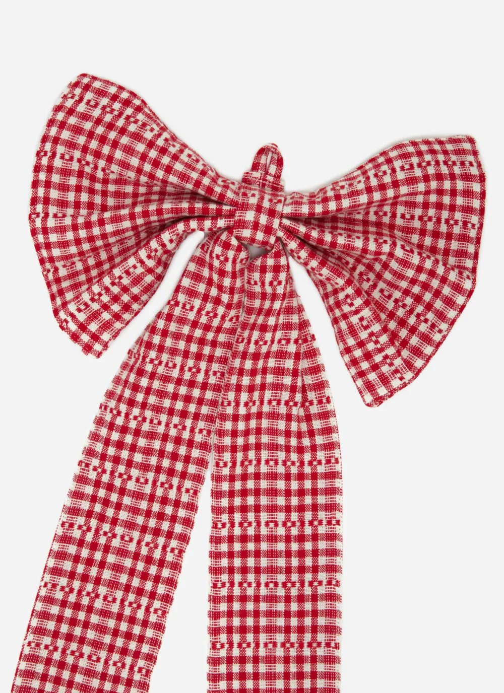 Discount Heather Taylor Home Soho Red Fabric Bow