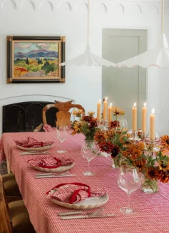 Outlet Heather Taylor Home Soho Red Napkins