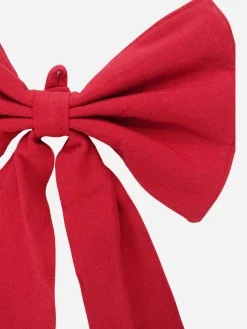Best Heather Taylor Home Solid Red Fabric Bow