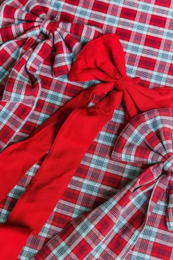 Best Heather Taylor Home Solid Red Fabric Bow