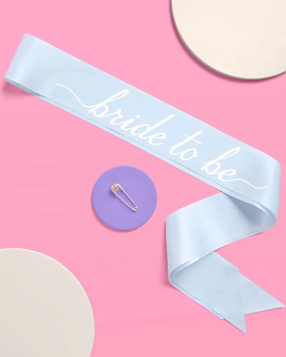 New xo, Fetti Something Blue Sash - blue satin sash