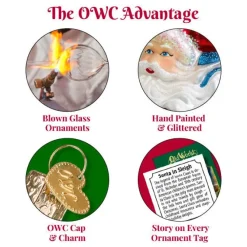 Clearance Old World Christmas Sparkling Cathedral Ornament