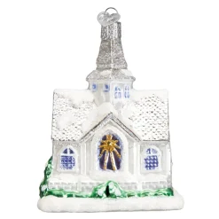 Clearance Old World Christmas Sparkling Cathedral Ornament