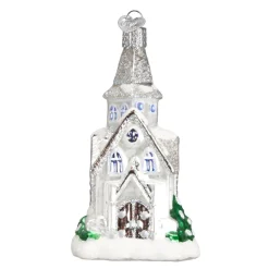 Clearance Old World Christmas Sparkling Cathedral Ornament