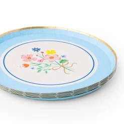 Clearance Bonjour Fete Spring Bouquet Floral Dessert Plates