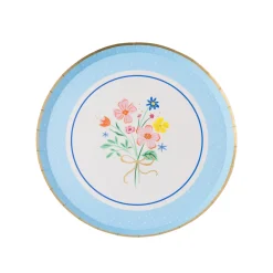 Clearance Bonjour Fete Spring Bouquet Floral Dessert Plates