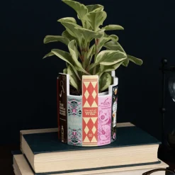 Clearance Steel Mill Gifts Stack of Classics Ceramic Desk Pot