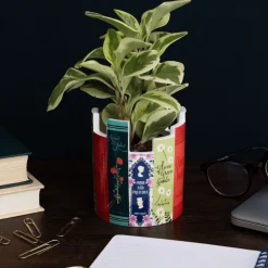 Clearance Steel Mill Gifts Stack of Classics Ceramic Desk Pot