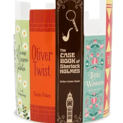 Clearance Steel Mill Gifts Stack of Classics Ceramic Desk Pot