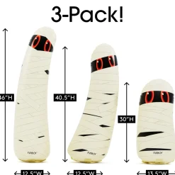 Discount Funboy Standing Light-Up Mummy Ghost Decor, Set of 3