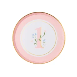 Clearance Bonjour Fete 1st Birthday Petal Pink Small Plates