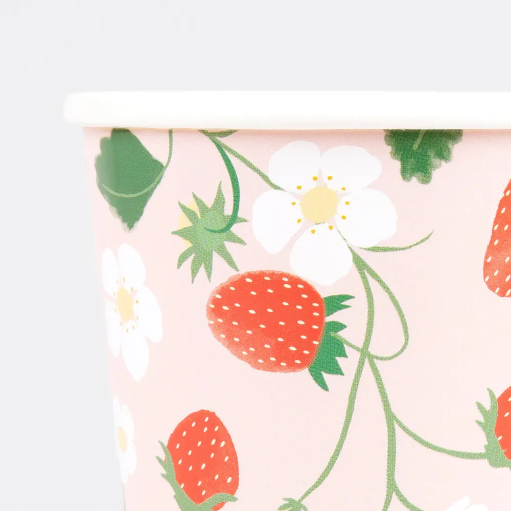 Discount Meri Meri Strawberry Pattern Cups