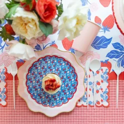 Sale Bonjour Fete Summer Strawberry Small Plates