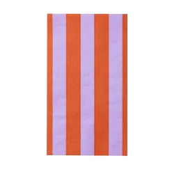 Sale Bonjour Fete Sunkissed Orange & Lilac Signature Cabana Stripe Guest Towels