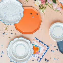 Sale Bonjour Fete Sunkissed Orange Signature Large Plates