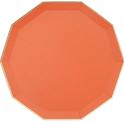 Sale Bonjour Fete Sunkissed Orange Signature Large Plates