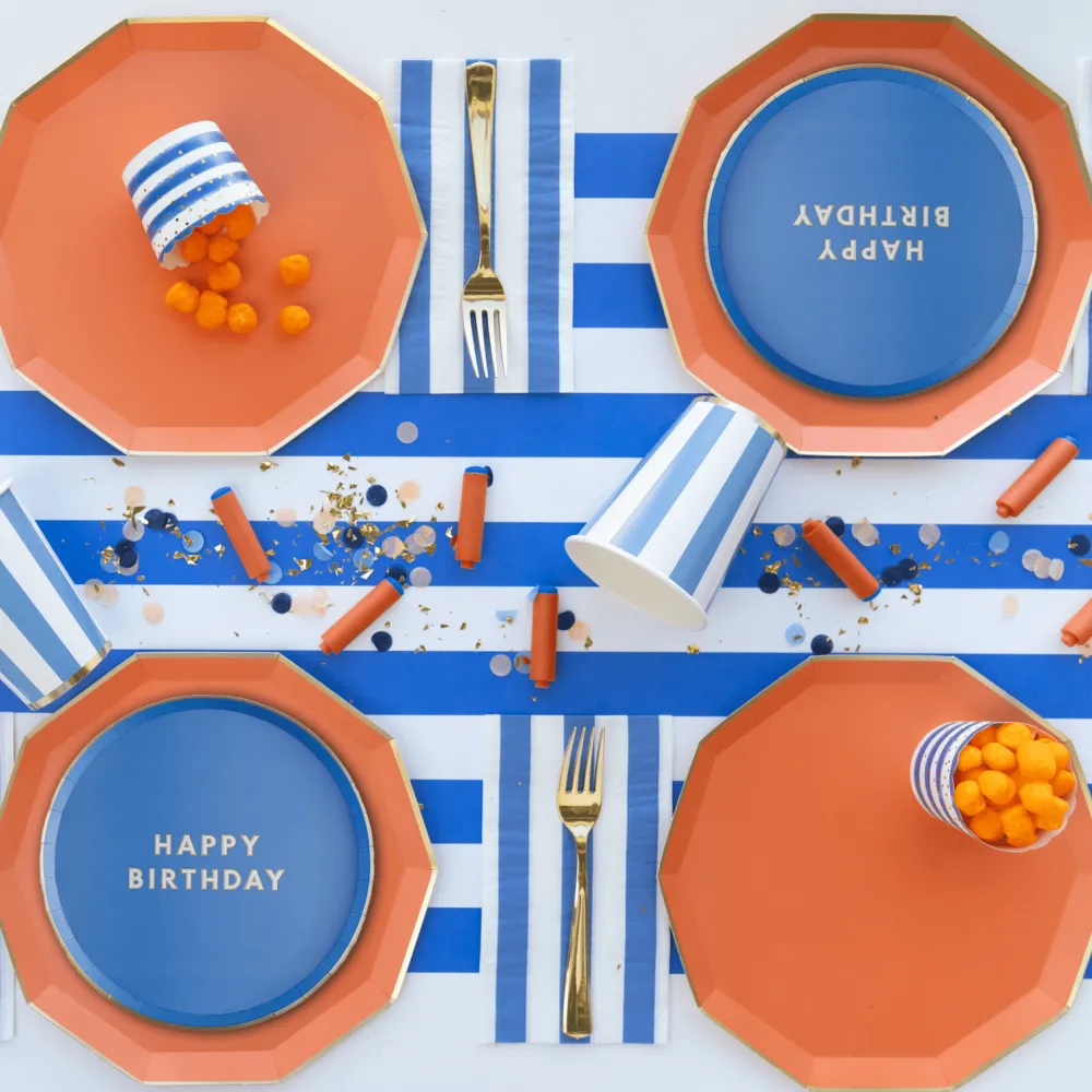 Sale Bonjour Fete Sunkissed Orange Signature Large Plates