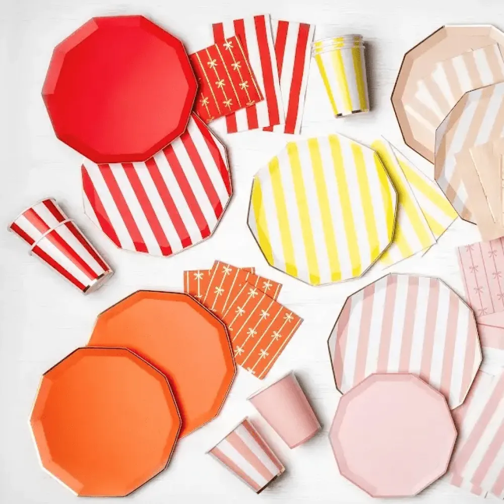 Sale Bonjour Fete Sunkissed Orange Signature Large Plates