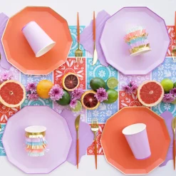 Sale Bonjour Fete Sunkissed Orange Signature Large Plates