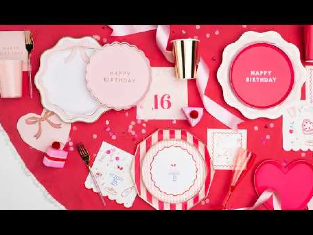 Sale Bonjour Fete Sweet 16 Bow Large Napkins