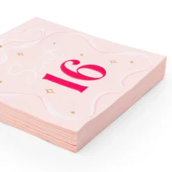 Sale Bonjour Fete Sweet 16 Bow Large Napkins