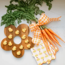 New Bonjour Fete Sweet Carrot Easter Large Napkins