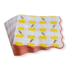 New Bonjour Fete Sweet Carrot Easter Large Napkins