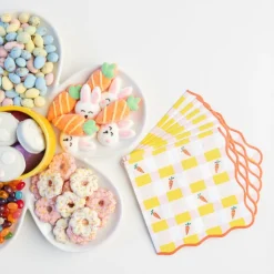 New Bonjour Fete Sweet Carrot Easter Large Napkins