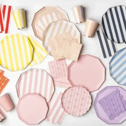Online Bonjour Fete Sweet Peach Signature Cabana Stripe Cups