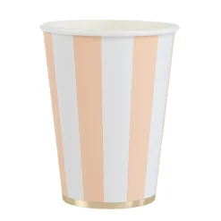 Online Bonjour Fete Sweet Peach Signature Cabana Stripe Cups