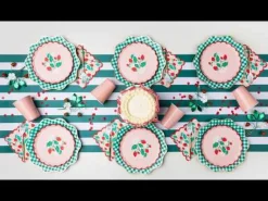 New Bonjour Fete Sweet Strawberry Large Napkins