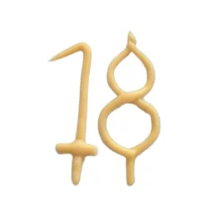 Online Camp Hollow 18th Birthday Beeswax Number Candle Set