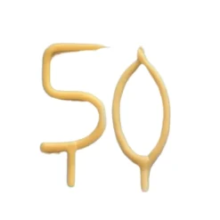 Outlet Camp Hollow 50th Birthday Beeswax Number Candle Set