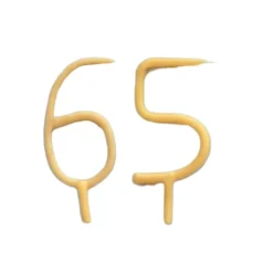 New Camp Hollow 65th Birthday Beeswax Number Candle Set