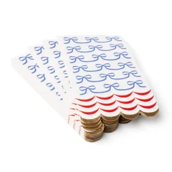 Bonjour Fete 4th of July Bow Flag Guest Towels