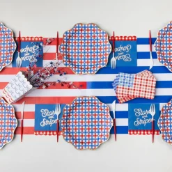 Best Bonjour Fete 4th of July Bow Flag Popcorn Boxes