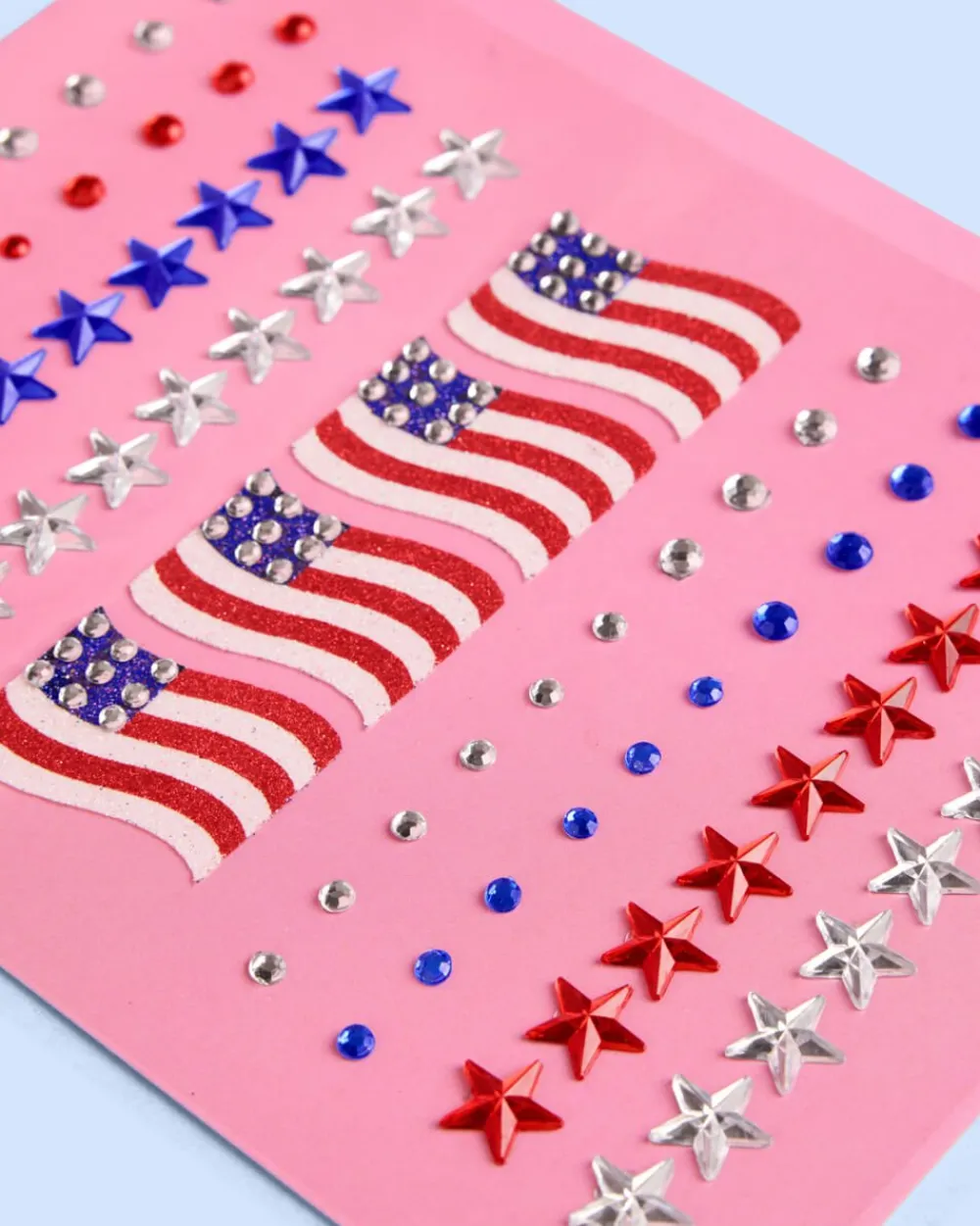 xo, Fetti 4th of July Face Gems - Flag & Star Set