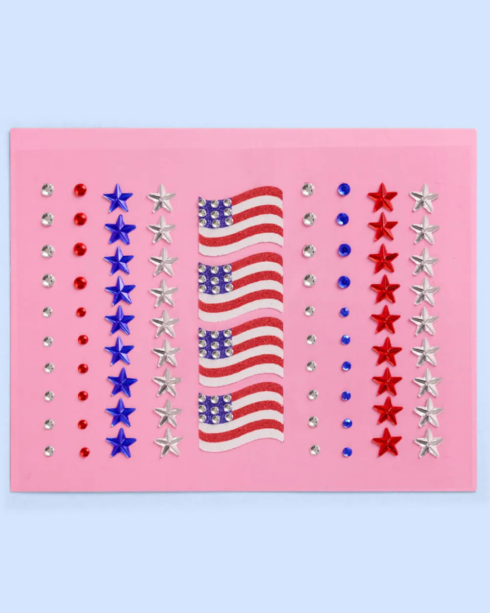 xo, Fetti 4th of July Face Gems - Flag & Star Set