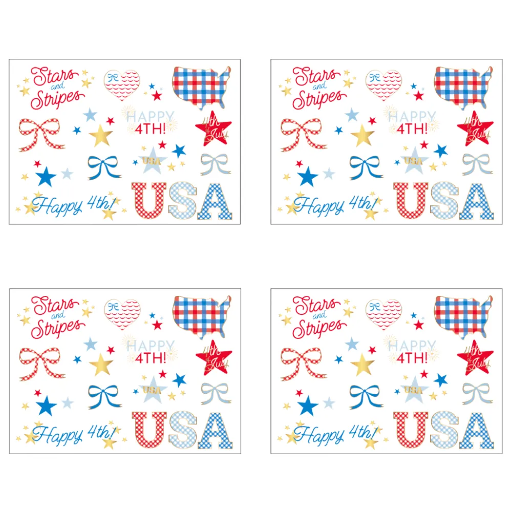 Sale Bonjour Fete 4th of July Tattoos