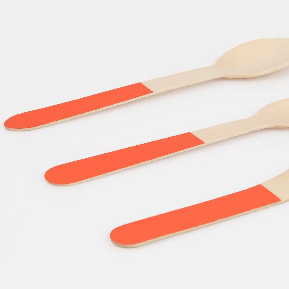 Clearance Meri Meri Tomato Red Wooden Cutlery Set