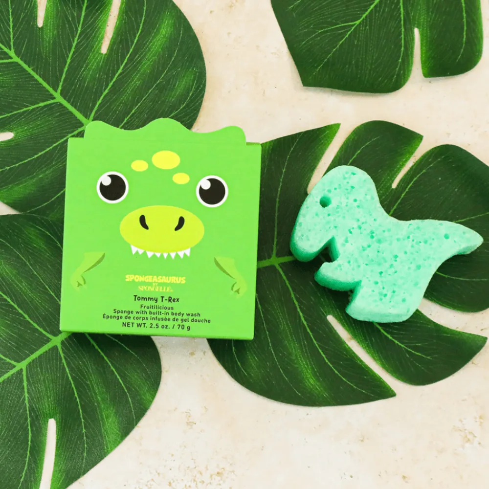 Online Spongellé Tommy T-Rex Shower Buffer Sponge