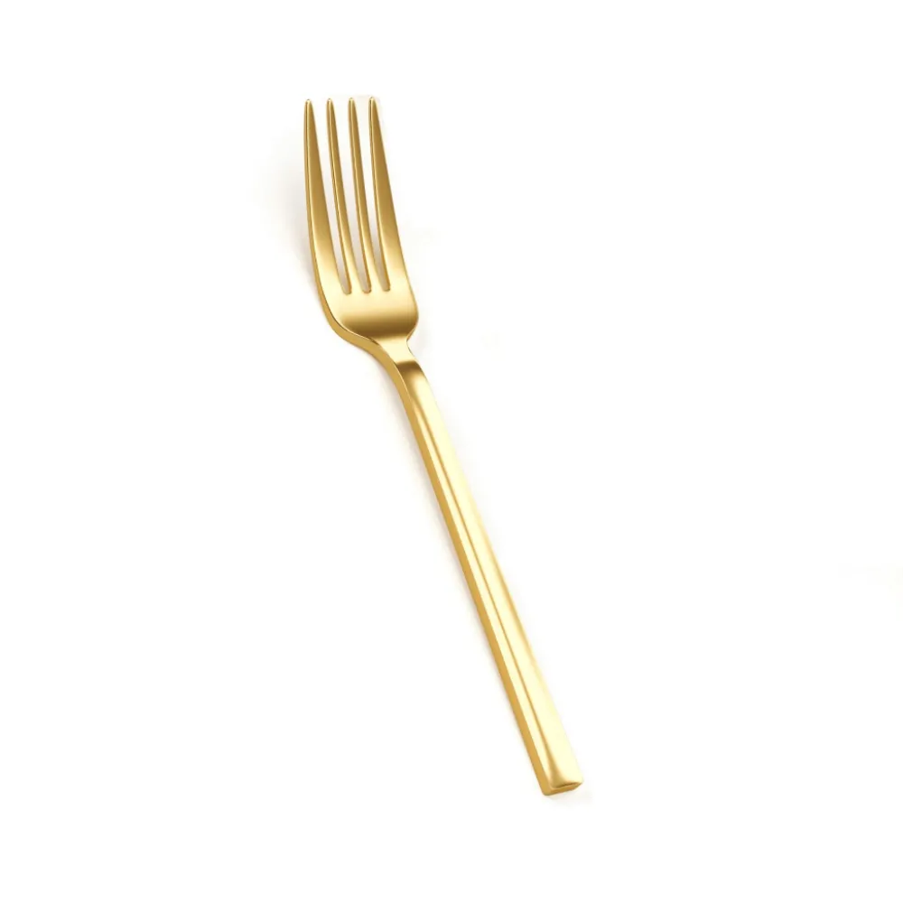 Online Crown Display Trendables Gold Plastic Forks