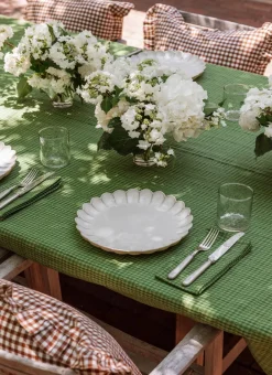 New Heather Taylor Home Two Toned Evergreen Napkins