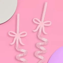 Hot xo, Fetti Tying the Knot Bow Straws
