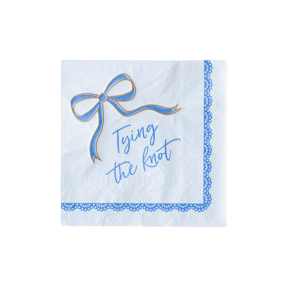 Best Bonjour Fete Tying the Knot Cocktail Napkins