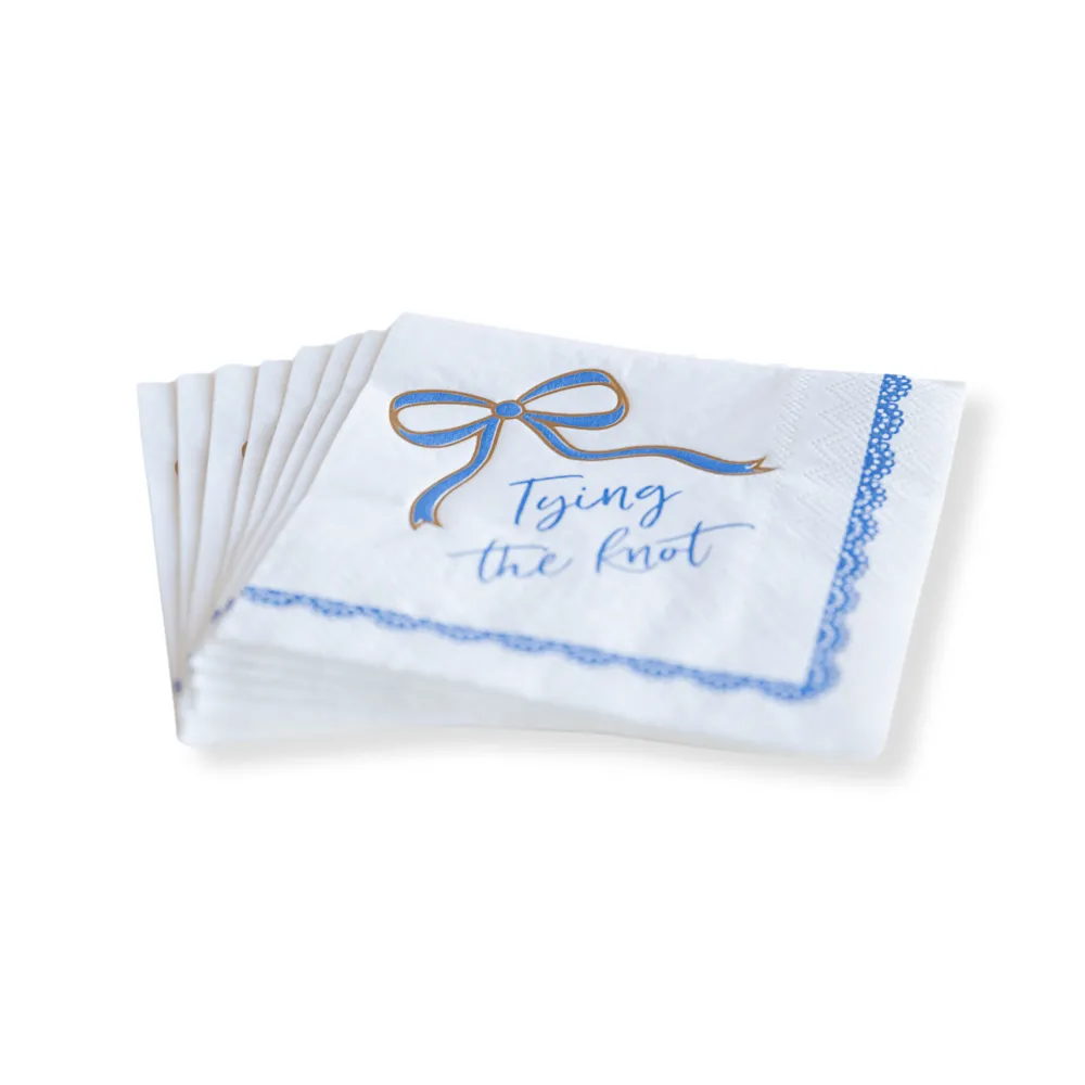 Best Bonjour Fete Tying the Knot Cocktail Napkins