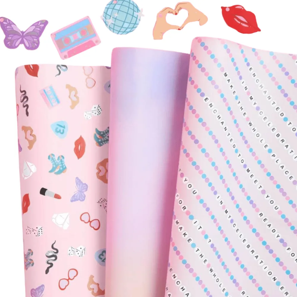 xo, Fetti Unofficial Swiftie Gifting Era Wrapping Paper & Tags Set