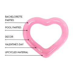 Discount Funboy Upcycled Heart Tube Float