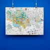 OMY U.S. USA Giant Coloring Poster
