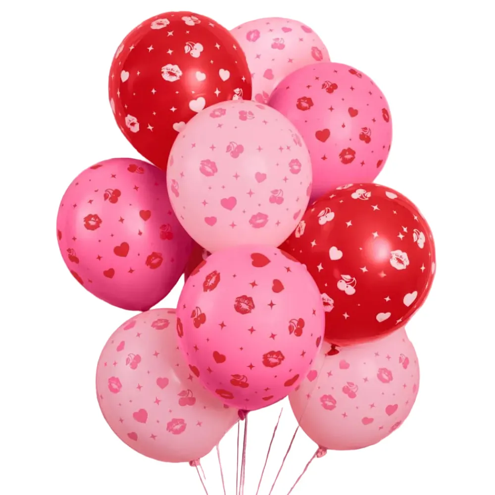 Clearance xo, Fetti Valentine's Day Latex Balloons